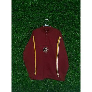 Vintage Florida State University Quarter-zip Fleece, Adult Mens Large, College